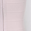 Sexy Plunge V Bandage Dress Stripes Slim Bodyocn Mini Party Celebrity Evening Dress Elastic Knitted Vestidos