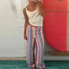 Women Jeans Straight Stripe Button Detail Jeans Female High Waist Loose Curved Wide Leg Denim Pants Vintage Casual Outfit Ladies