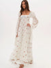 Chic Romantic Gown Elegant Vintage Chiffon Modest Autumn Women Dresses Evening Party Date Female Dreamy Streetwear