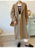 101801 Women Coat Winter Women's Jacket 10% Cashmere 90% Wool Classic Camel Wool Coat