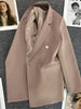 Women Suit Blazer Elegant Coat Spring Autumn Korean Blazer Double Breasted Jacket Solid Ladies Tops Clothes