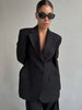 Women's Autumn Winter Slim Waist Chic Blazer Coats Office Ladies Double Breasted Suits Jacket Women Clothing
