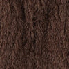 Brown Faux Fur Coat Women's Round Neck Loose Long Sleeves Thick Plush Short Jacket Winter 7A1041