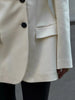 Women's Autumn Winter Slim Waist Chic Blazer Coats Office Ladies Double Breasted Suits Jacket Women Clothing