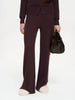 Women's Autumn Winter Knit Cardigan Pants Set Slim Fit Long Sleeve Long Trousers Simple Solid Color Sweater Suit