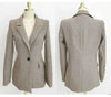 Office Lady Three -piece Set For Women V-neck Single Breasted Solid Color Tops With Ankle-length Pants 2Z2093