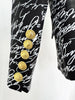 High Street Stylish Designer Jacket Women's Love Letters Printed Double Breasted Blazer