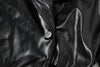 Faux Leather Crop Jacket Women Cross Neck Hipster Single Button Irregular Fall Wild Basic Sexy Streetwear Coat
