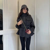 Casual Solid Woolen Loose Coats Women Belt Stand Collar Full Sleeve Zippers Lace Up Coat Female Autumn Lady Outwears