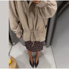 Drawstring Waist Windbreaker Jacket Women Contrast Collar Flap Pockets Long Sleeve Zip Up Coat Autumn Casual Loose Jackets