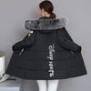 Parkas Women Winter Jacket Coat Hooded Fur Collar Outwear Female Parka Thick Cotton Padded Female Overcoat