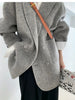 Double-sided Cashmere Coat Long Wool Thickened Suit Style Thickened Loose Wool Jacket Coat for Women