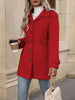 Autumn/Winter Women's Casual Coat Flattering Loose-Fit Notched Lapel Single-Row Multi-Button Mid-Length Wool Blazer