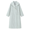 Solid Casual Long Trench Coat Women Lapel Collar Single Breasted Batwing Sleeve Windbreaker High Street Oversized Outerwear