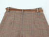 Women's 2 Piece Set Plaid Single Breasted Blazer & Side Zipper Calf-Length Trousers Casual Female Chic Lady Pants Sets