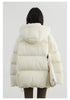 Women Down Coats Solid Loose Hooded 90 White Duck Down Down Jacket Puffs Female Outerwear Autumn Winter