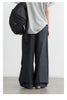 Women Pants Solid Loose Casual Outdoor Workwear Female Wide Leg Trousers Drawstring Windproof Spring Autumn