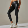 Women Sexy Skinny PU Leather Pants High Waist Elastic Leggings Trousers Slim Pencil Pants Sexy Stretch Tight Pants