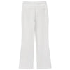 Women's Pants White Pant Jeans Women Bow Lace-Up Mid Waist Flared Pants Chic Elegant Denim Office Wear Women Trousers