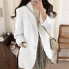 Spring Autumn Blazers for Women Korean No Button Cropped Suits Jacket Woman Casual Long Sleeve Blazer Coat Ladies ZY7701