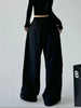 Harajuku Wide Leg Sweatpants Women Streetwear Baggy Oversize Gray Sports Pants Woman Drawstring Casual Joggers Trousers