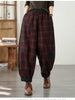 Checkered Blazer Suit For Women Spring And Autumn Korean Version Two-Piece Set Jacket Loose Harem Pants Oversized w1435