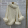 Real Fur Coat Winter Jacket Women Natural Fox Fur Collar Warm Cashmere Wool Woolen Ladies Outerwear Streetwear