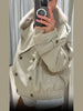 Women Fur Collar Solid Coats Maxi Sleeves Pocket Double-breasted Lapel Jackets Autumn Lady Daily Street Outwear