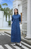 SS25 Women Collar Denim Dress Blouse Style Casual Cotton with A Removable Belt