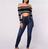 Denim Pencil Pants Women Vintage Jeans High Waist Washed Double Breasted Pockets Basics Ankle Length Trousers Streetwear