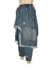Women Streetwear Ripped Out Hole Denim Pants Fall Autumn Loose Safari Style Cargo Harem Hip Hop Jeans