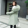Winter Jacket Women Parka Clothes Long Coat Wool Liner Hooded Jacket Fur Collar Thick Warm Snow Wear Padded Parka 6XL