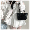 Original Japanese Lace Off-Shoulder Long Sleeve Dress Sweet Girl Kawaii Bowknot Women's Elegant Lolita Short Dresses