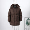 High Collar Puffer Women's Winter Coat Drawstring Waist Cinched Padded Jacket Thick Loose Casual For Ladies Streetwear Parka