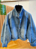 Women's Denim Jacket Spring Autumn High-grade Stand-up Collar Ladies Cowboy Coat Be All-match Loose Female Casual Top
