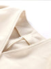 Collarless Belt Jacket Coat Lace-up Minimalism Beige Gentle Short Woolen Overcoat Waist Cinching Women Autumn Winter Overcoat