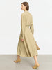 Minimalist French Long-sleeve Shirt Dress for Women Autumn A-line Office Lady Solid Midi Dresses Vestidos 12343290