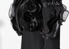 Spliced Mesh Ruffles Casual Blazer For Women Lapel Long Sleeve Tide Loose Fit Jacket Spring Autumn A165