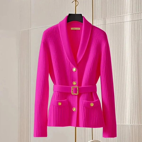 Autumn V-Neck Cardigan Sweaters Jacket Women's Elegant Joker Casual Coat Female Slim Knitted Sweaters Ladies
