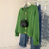 Spring Autumn Vintage Versatile Lazy Women Cardigan Sweater Coat Loose Korean Female Knitted Sweater Jacket Ladies Tops