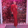 Mesh Hollow Slim Party Sexy Dresses Elegant Pleated Bodycon Maxi Long Dress Women Autumn Winter Dress Vestidos