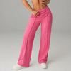High Waisted Yoga Pants for Women, Loose Wide Leg Workout Trousers with Pockets for Running and Outdoor Exercise