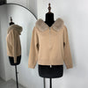 Slim Knit Cardigan Hoodies Women Autumn Solid Long Sleeve Sweater Coats Winter Street Vintage Basic Hoodie