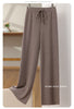 100% Merino Wool High Waist Knitted Pants Female Korean Wide Leg Pants Autumn and Winter Wool Pants Solid Color Casual Pants
