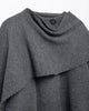 Mujer Cape Coat Women Scarf Collar Ponchos Women Shawl Long Sleeve Winter Woman Ponchos Cloak Knitted Cardigan for Women