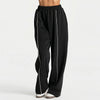 Sport Trousers Women Loose Casual Wide-leg Trousers with Pockets Gym High Waist Fitness Running Yoga Pants