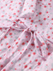 Y-neck Lace-up Cotton Coat Pink Floral Padded Jacket Loose Sweet Casual Japanese Cardigan Cotton-padded Coats Lady Warm Overcoat
