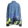 Denim Shirt Women's Spring Autumn Washed Loose Street Print Jacket and Coat