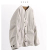 Reversible Short Padded Jacket for Petite Women, Casual Loose-Fitting Thick Cotton Coat with Color-Blocking Design for Women in Winter