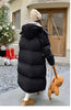 Padded Women Jacket Windproof Warm Winter Long Parkas Overcoat Loose Casual Hoodie Coat Skiing Outerwear Длинные п